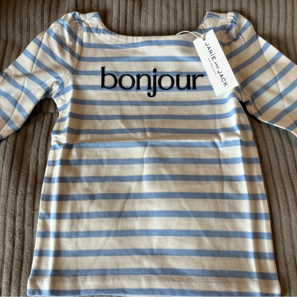 Janie and Jack Bonjour NWT top